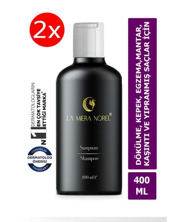 La Miera Norel 2 Pieces - Anti Hair Loss Shampoo Repair Care - Nourishes Extends Gives Strength and Volume to Hair