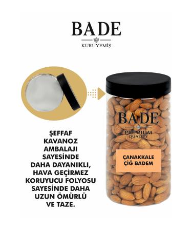 almond nuts Raw Almond anakkale Jumbo Large Size 600 gr. - Buy Online on GoSupps.com