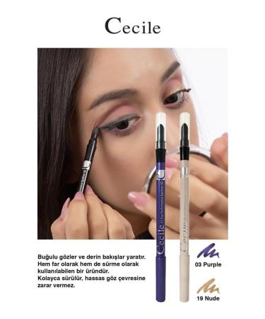 Cecile Eyeliner Set for Daily Use Creating Permanent Bright and Deep Looks 03-19