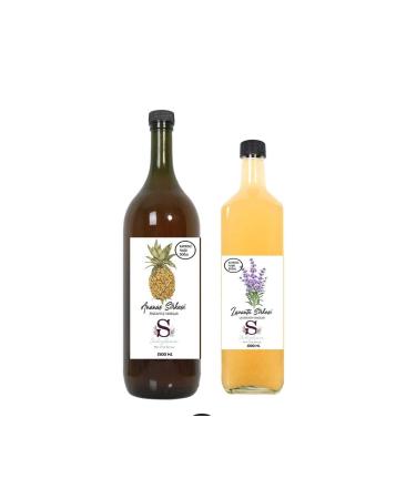 Suheylaana Natural Pineapple Vinegar 1500 Ml And Lavender Vinegar 1000 Ml