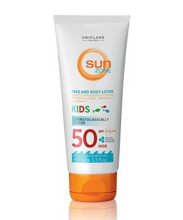 Oriflame Sun Zone For Kids SPF 50 High Protection Face And Body Sun Lotion 100 Ml