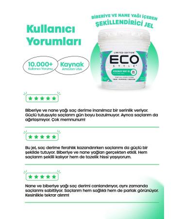 ECO Style Rosemary & Mint Oil Maximum Hold Styling Gel 236ml Rosemary Mint Oil Styling Gel - Buy Online on GoSupps.com