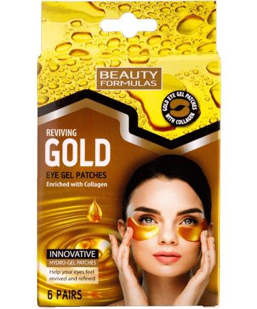 BEAUTY FORMULAS Beauty Gold Eye Mask 6 Pieces prevents dark circles