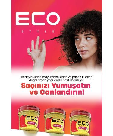 ECO Style Argan Oil Hair Styling Gel 236ml Argan Oil Styling Gel Shine Moisturizes Conditions - Buy Online on GoSupps.com