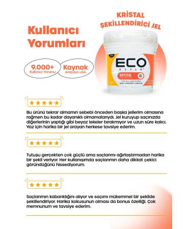 ECO Style Crystal UV Protection Full and Voluminous Styling 236ml Krystal Styling Gel - Buy Online on GoSupps.com