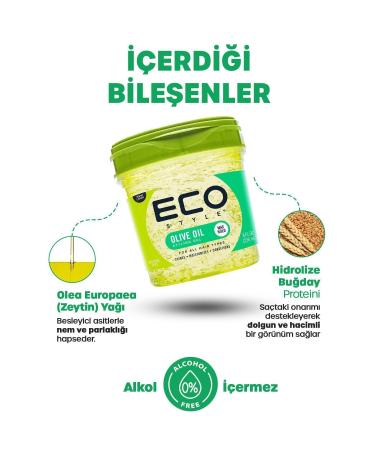 ECO Style Olive Oil Nourishing Hair Styling Gel Maximum Hold 236ml Olive Oil Styling Gel Max Hold - Buy Online on GoSupps.com