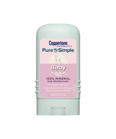 Coppertone Pure & Simple Baby 50 Factor Stick 13.9 Gr. - Buy Online on GoSupps.com