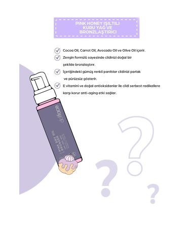 dollface Pink Honey Shimmering Dry Oil and Bronzer - Buy Online on GoSupps.com