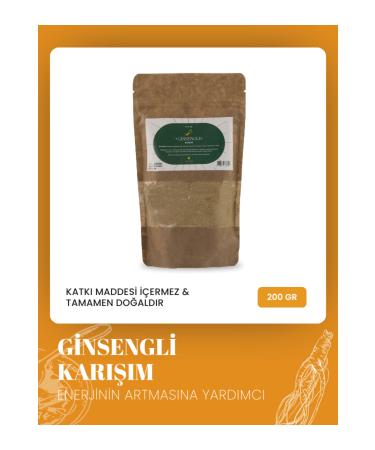 Zeynep B y kbay Gisengli Natural Herbal Powder Mixture 200 Gr.