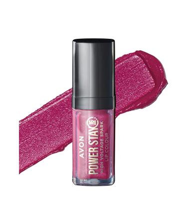 Avon Powerstay High Voltage Spark Likit Ruj Rose Flash