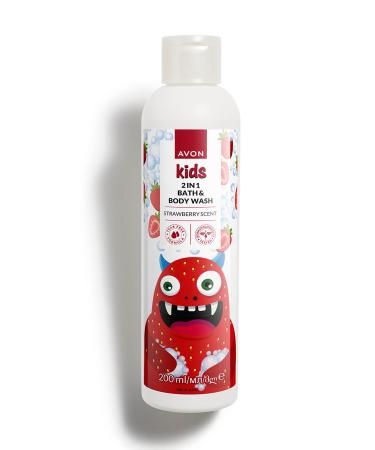 Avon Kids 2 in 1 Strawberry Scented Bath and Body Wash for Children 200 Ml.