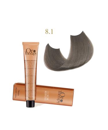 Fanola Oro Therapy 24k Color Keratin With Gold & Argan Oil 100ml (ammonia Free) 8.1 Light Blonde Ash