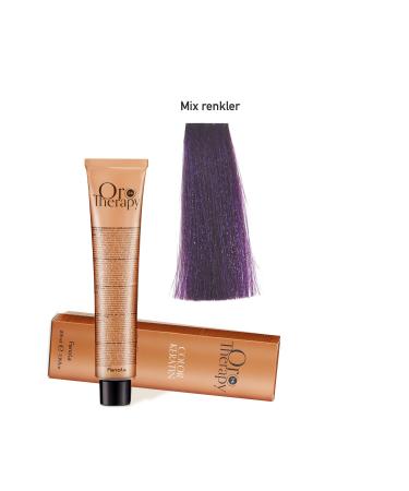 Fanola Oro Therapy 24k Color Keratin With Gold & Argan Oil 100ml (ammonia Free) Mix Color Violet