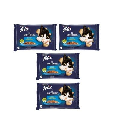 FELIX Felix Multipack Salmon and Tuna Adult Cat Wet Food 4x85gr - 4 Packs