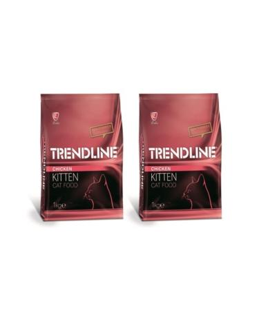 Trendline Chicken Kitten Cat Food 1 kg X 2 Packages
