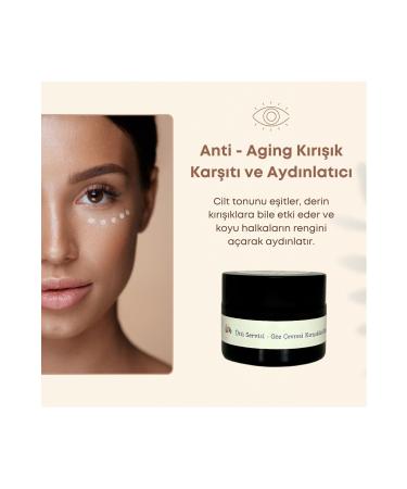 NATUVERSE Anti-Wrinkle and Brightening Eye Contour Cream I 100% Natural & Vegan & Handmade 30 ml