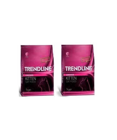 Trendline Kitten Chicken Kitten Cat Food 1 Kg * 2 Pieces