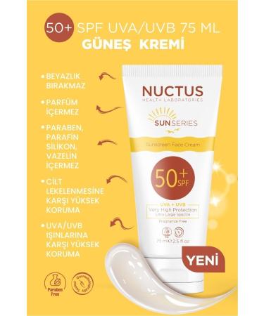Nuctus Sun Cream 50+ Spf Uva/uvb 75 Ml Cream - Buy Online on GoSupps.com