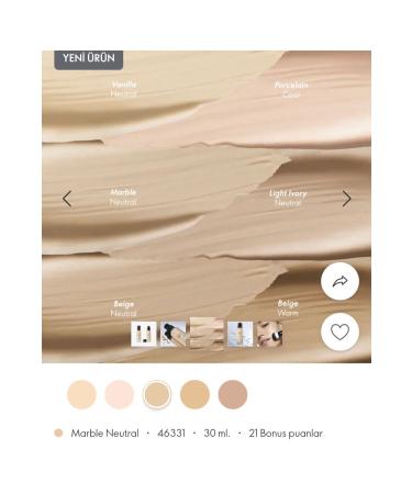 Oriflame The ONE Illuskin Glow Reflective Foundation marble neutral - Buy Online on GoSupps.com