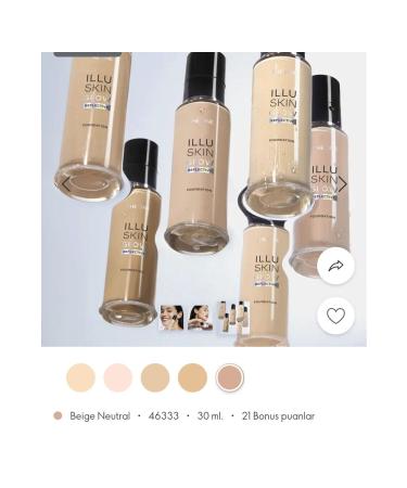 Oriflame The ONE Illuskin Glow Reflective Foundation beige neutral - Buy Online on GoSupps.com