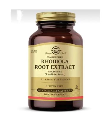 Solgar Rhodiola Root Extract (60 Capsules) - Buy Online on GoSupps.com