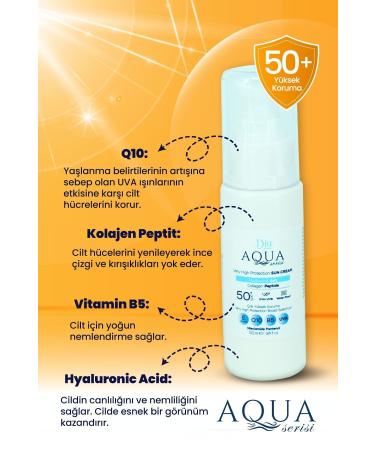 Diu Paris Aqua Spf 50 Sun Cream Anti-Aging Waterproof Uva Uvb Q10 Makeup Base 50 ml - Buy Online on GoSupps.com