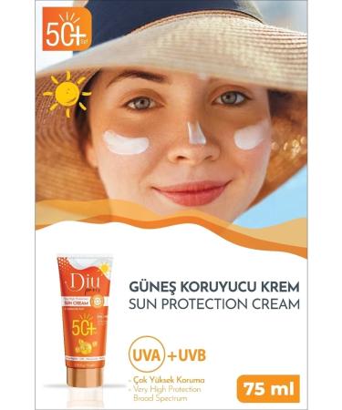 Diu Paris Spf 50 Sun Cream Anti-Aging Anti-Spot Waterproof Uva Uvb High Protection Makeup Base 75ml - Buy Online on GoSupps.com