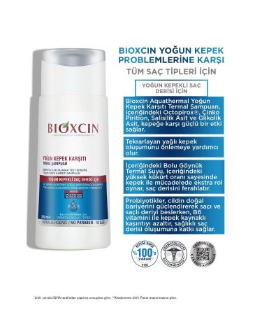 Bioxcin Aqua Thermal DS Intensive Anti-Dandruff Shampoo 200 ml Set of 2 - Buy Online on GoSupps.com
