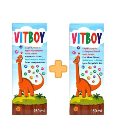 Vitboy Multivitamin and Mineral Supplementary Food 150 ml Syrup 2 Pieces