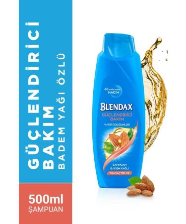 Blendax Strengthening Care Almond Oil Essence Shampoo 500 ml X 3 Pieces - Buy Online on GoSupps.com
