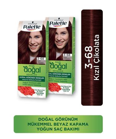 Palette Permanent Natural Colors 3-68 Red Chocolate X 2 Pieces