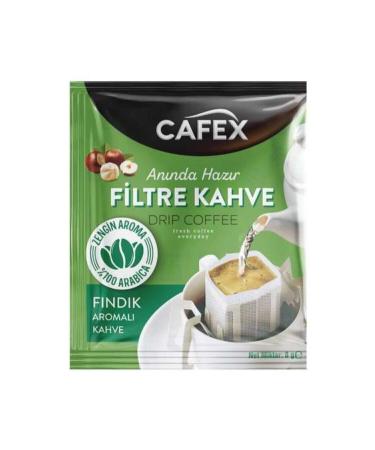 CAFEX 10 Pack Filter Coffee Hazelnut Flavored 8 Gr