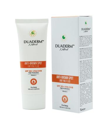Duaderm Anti-Blemish High Protection Anti-Brown Body Sun Cream SPF 50+ (Vitamin C + UVA UVB)100ml - Buy Online on GoSupps.com