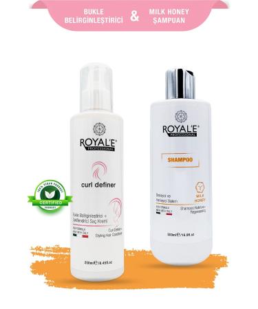 royale professional Curl Defining Conditioner -Milk Honey Shampoo - Curl Definer -Shampoo