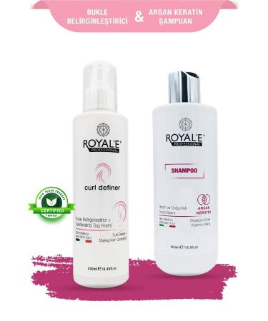 royale professional Curl Defining Conditioner -Argan Keratin Shampoo - Curl Definer -Shampoo