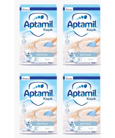 Aptamil Milk Rice Spoon Food 250 GR 6+ Months 4-Pack Advantage Package (1000GR)