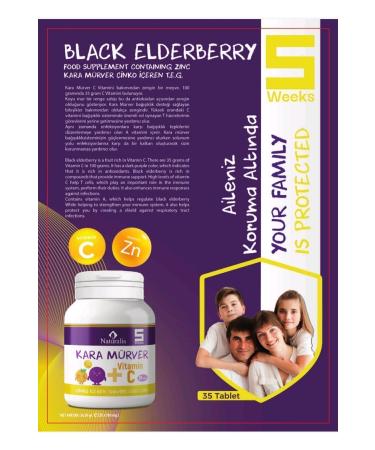Naturalis Black Elderberry Tablet - Buy Online on GoSupps.com