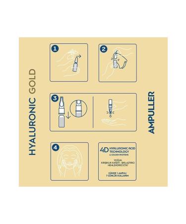 Bioten Hyaluronic Gold Anti-Aging Re-Plumping Ampoules 7 X 1.3 Ml - Buy Online on GoSupps.com