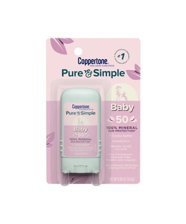 Coppertone Pure & Simple Baby 50 Factor Stick 13.9 Gr.
