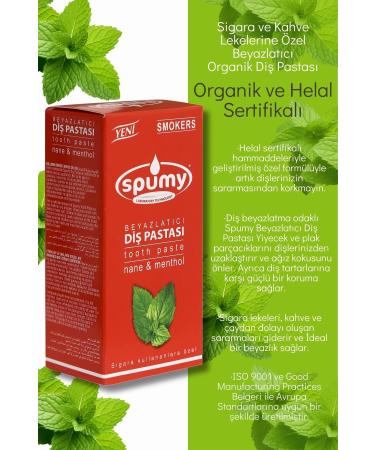 Spumy Special Whitening Organic Toothpaste for Cigarette and Coffee Stains - 90 ml - Buy Online on GoSupps.com