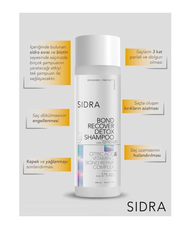 SIDRA PROFESSIONAL BOND S dra No.1 Bond Recover Detox Shampoo 250 Ml - Buy Online on GoSupps.com