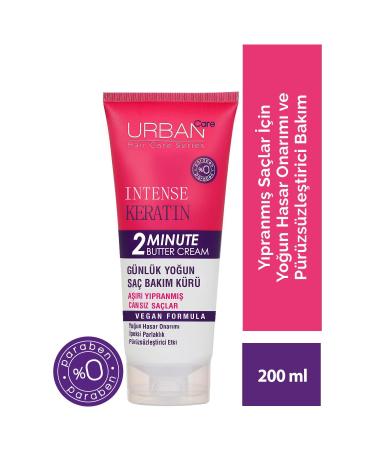 Urban Care Intense Keratin Daily Intensive Hair Care Mask for Extremely Damaged Hair-200ml-vegan