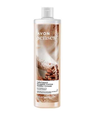 Avon Senses Indulgent Shower Cream with ButterMilk and Cocoa Extract 500 Ml.