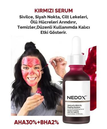 NEDOX Skin Rejuvenator Skin Tone Equalizer Red Peeling Serum Aha 0 Bha 2% Serum 30 ml - Buy Online on GoSupps.com