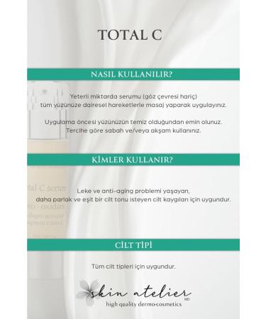 Skin Atelier Anti-Spot Brightening Total Vitamin C Serum with Arbutin and Glutathione 50 ml - Buy Online on GoSupps.com