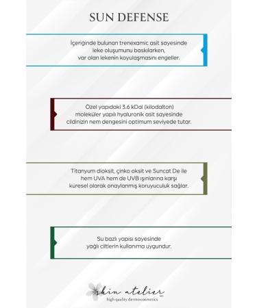 Skin Atelier Anti-Spot Moisturizing and Brightening Sun Defense Spf30 Sun Cream 100 ml - Buy Online on GoSupps.com