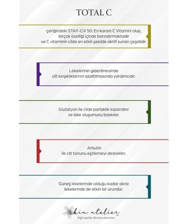 Skin Atelier Anti-Spot Brightening Total Vitamin C Serum with Arbutin and Glutathione 50 ml - Buy Online on GoSupps.com