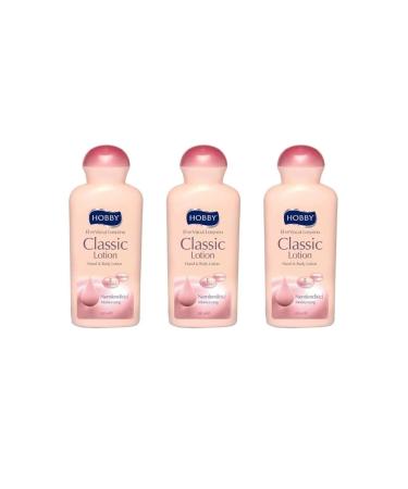 Hobby Classic Lotion Moisturizing Hand and Body Lotion 300 ml X 3 Pieces