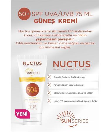 Nuctus Sun Cream 50+ Spf Uva/uvb 75 Ml Cream