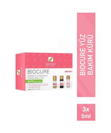 Bioder Biocure Hair Reducing Cure 3 X 5 ml - For Unwanted Hair on the Face